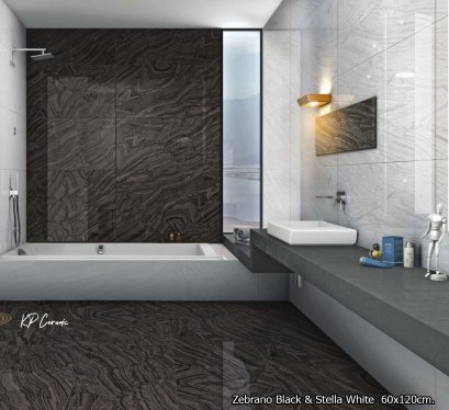 60x120cm. Zebrano Black